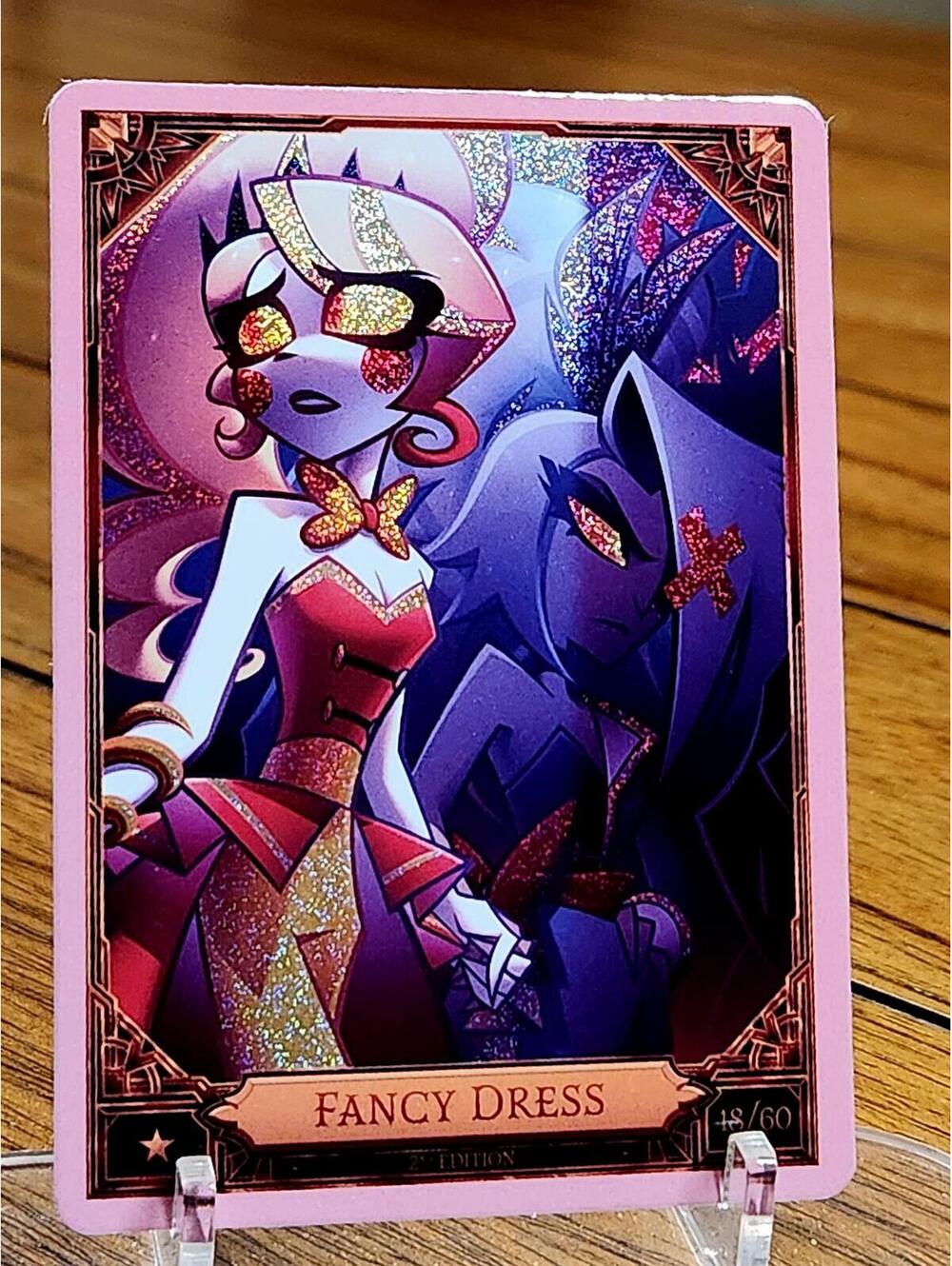 FLAWED Fancy Dresses foil trading card  - Hazbin Hotel
